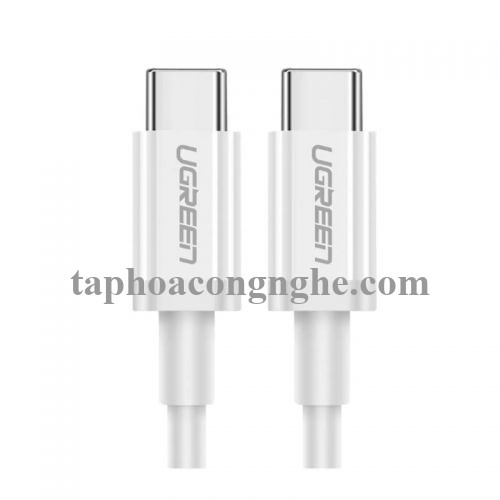 Ugreen 60517 0.5M màu Trắng Cáp Data Type C 2.0 đầu nhôm US264 30060517